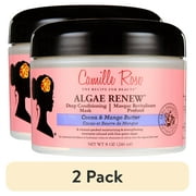 2 pack Camille Rose Algae Renew Strengthen & Nourish All Ages Deep Conditioner with Blue Green Algae & Mango Butter, 8oz