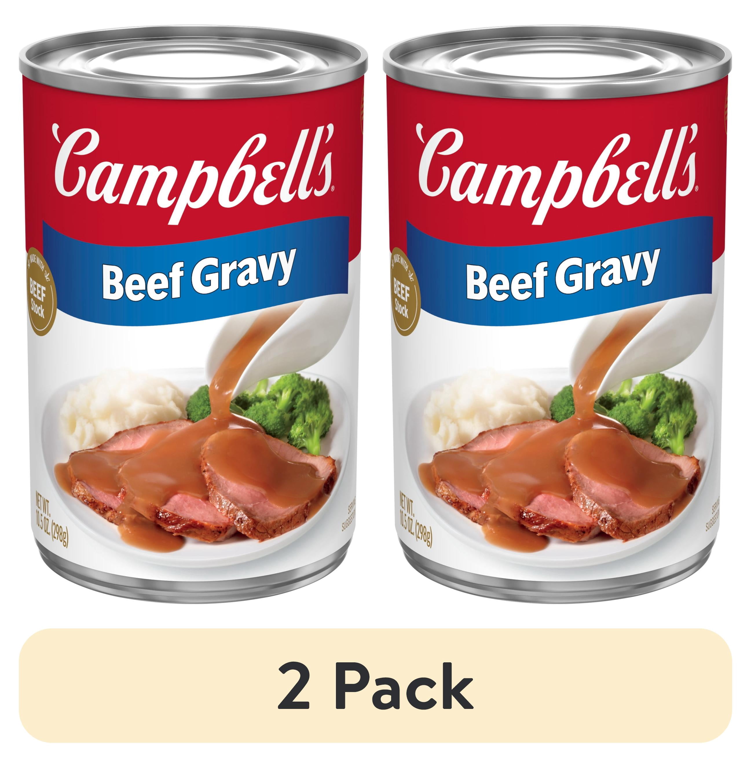 (2 pack) Campbell’s Beef Gravy, 10.5 oz Can