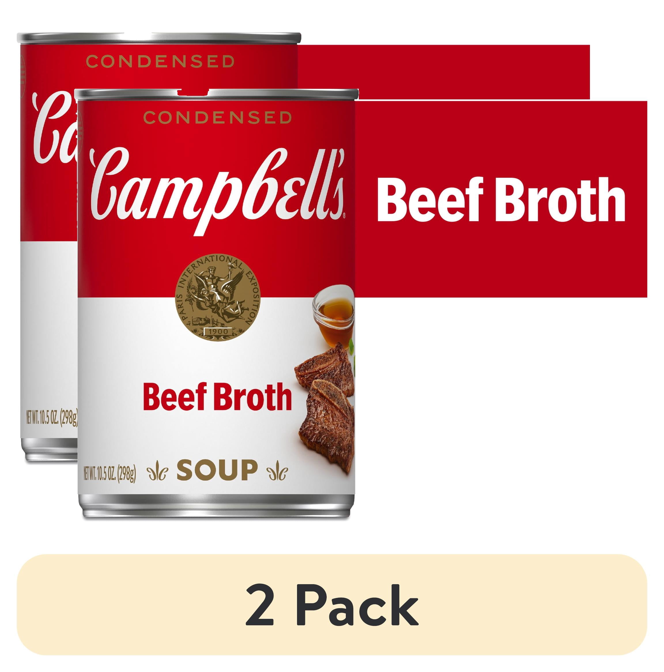 (2 pack) Campbell's Condensed Beef Broth, 10.5 oz Can - Walmart.com