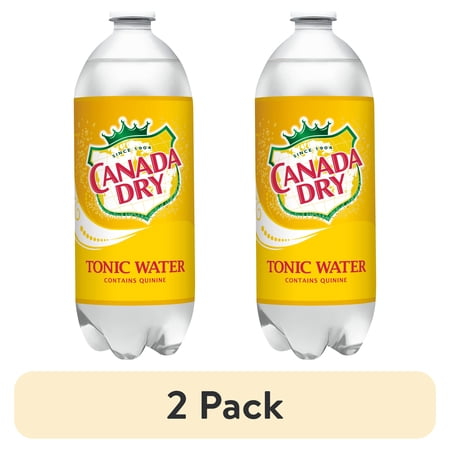 (2 pack) Canada Dry Tonic Water, 1 L bottle