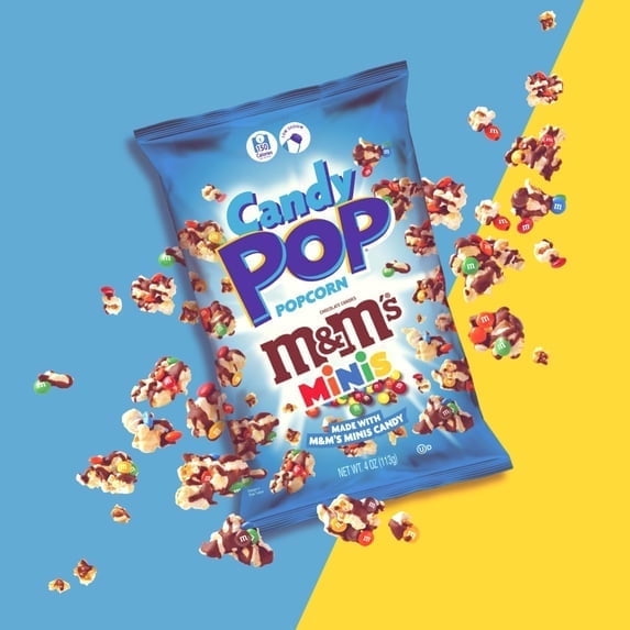 2 pack Candy Pop M&M Popcorn, 4 oz.
