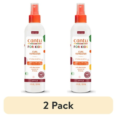 (2 pack) Cantu Care for Kids Curl Refresher with Shea Butter, 8 fl oz