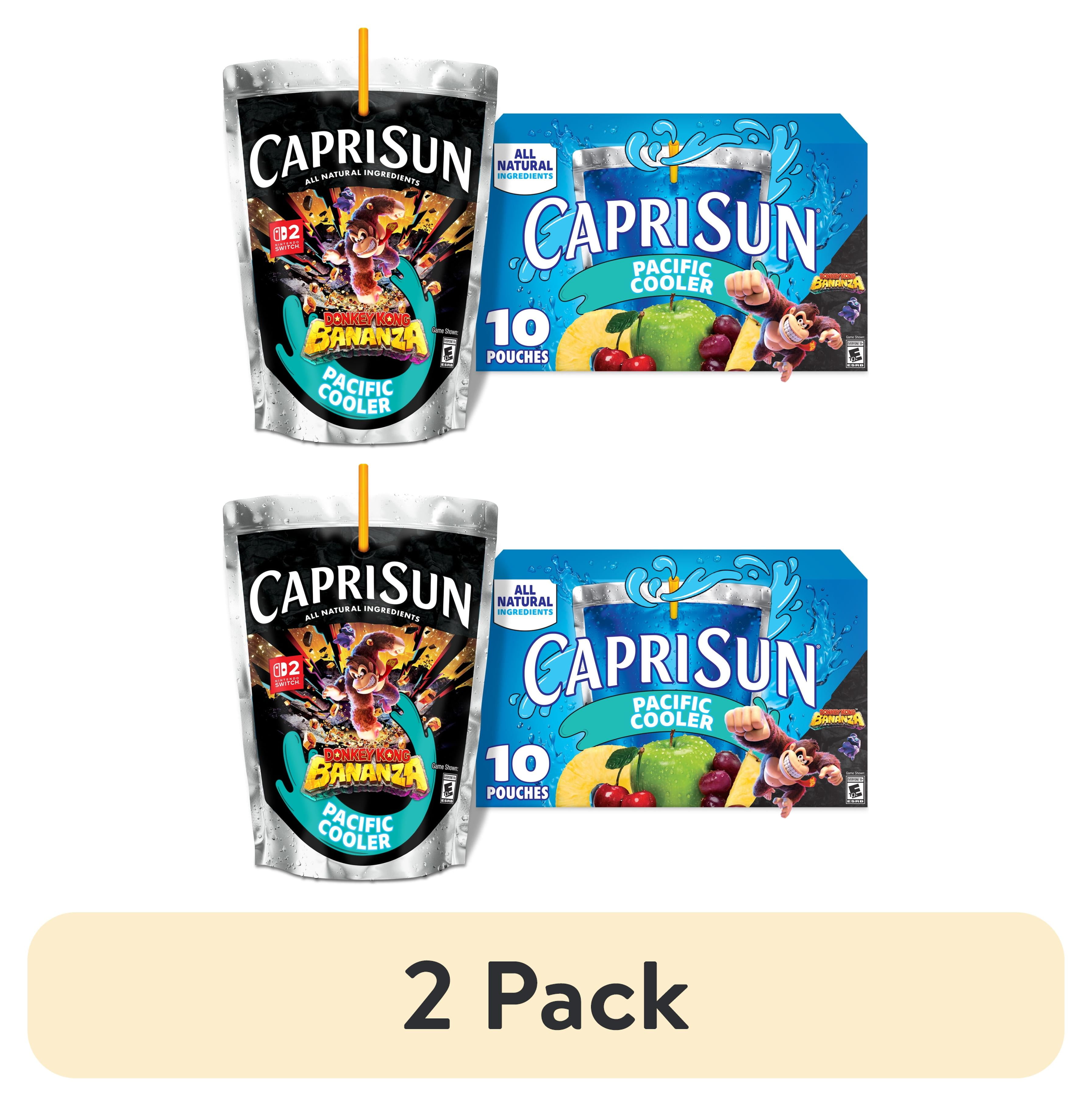 (2 pack) Capri Sun Pacific Cooler Mixed Fruit Flavored Juice Drink Blend, 10 ct Box, 6 fl oz Pouches