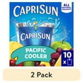 thumbnail image 1 of (2 pack) Capri Sun Pacific Cooler Mixed Fruit Flavored Juice Drink Blend, 10 ct Box, 6 fl oz Pouches, 1 of 15