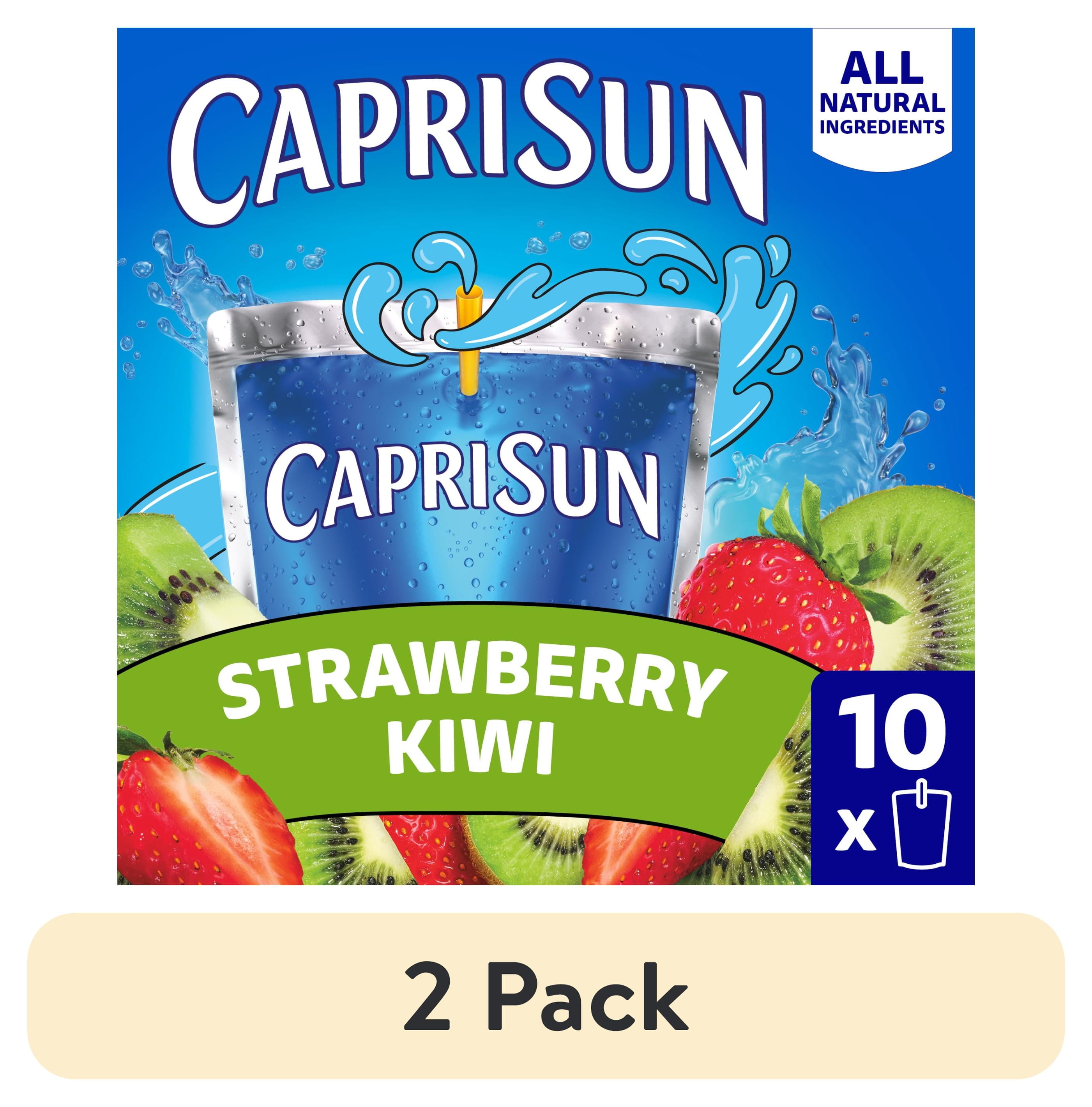 2 pack) Capri Sun Strawberry Kiwi Flavored with other natural