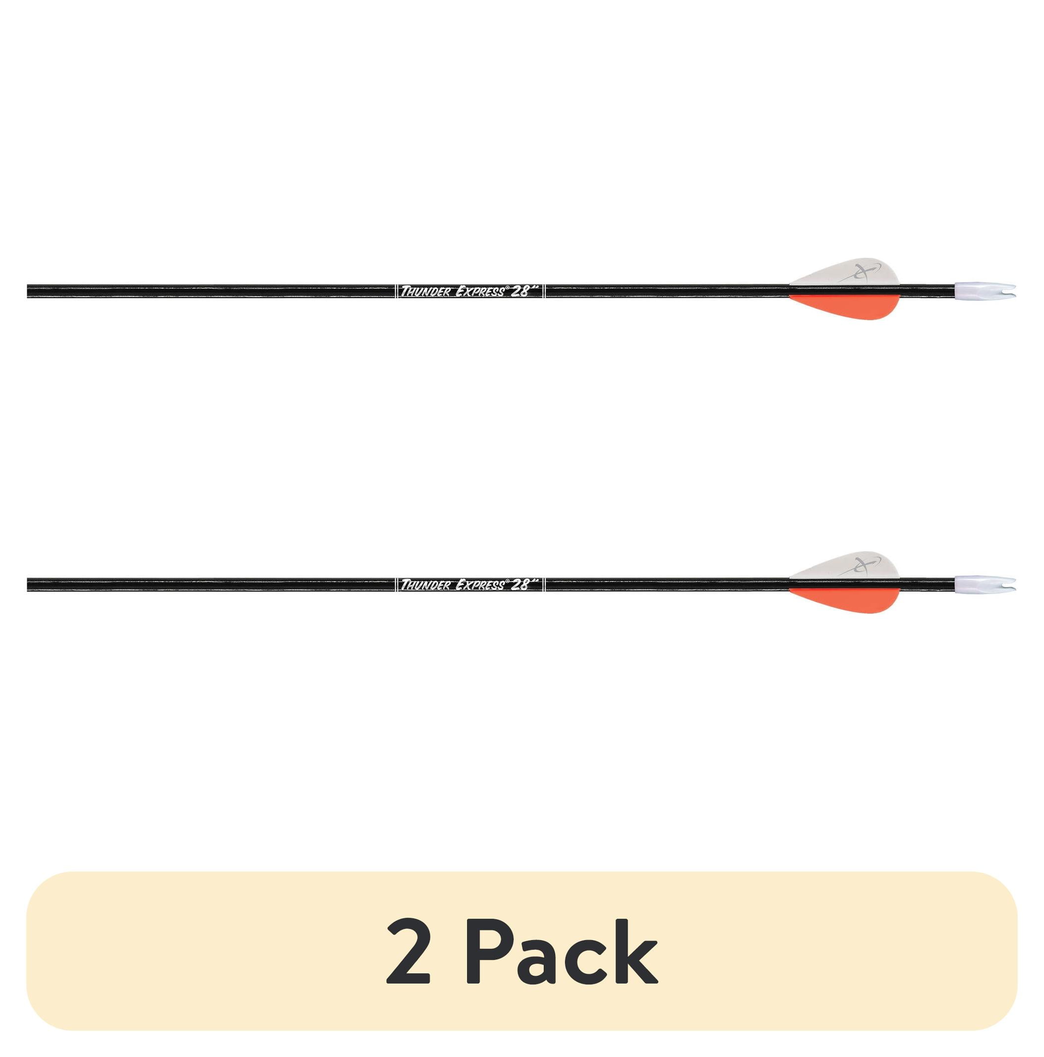 (2 pack) Carbon Express Thunder Express Black Youth Arrow, 28"