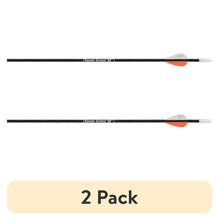 (2 pack) Carbon Express Thunder Express Black Youth Arrow, 28"