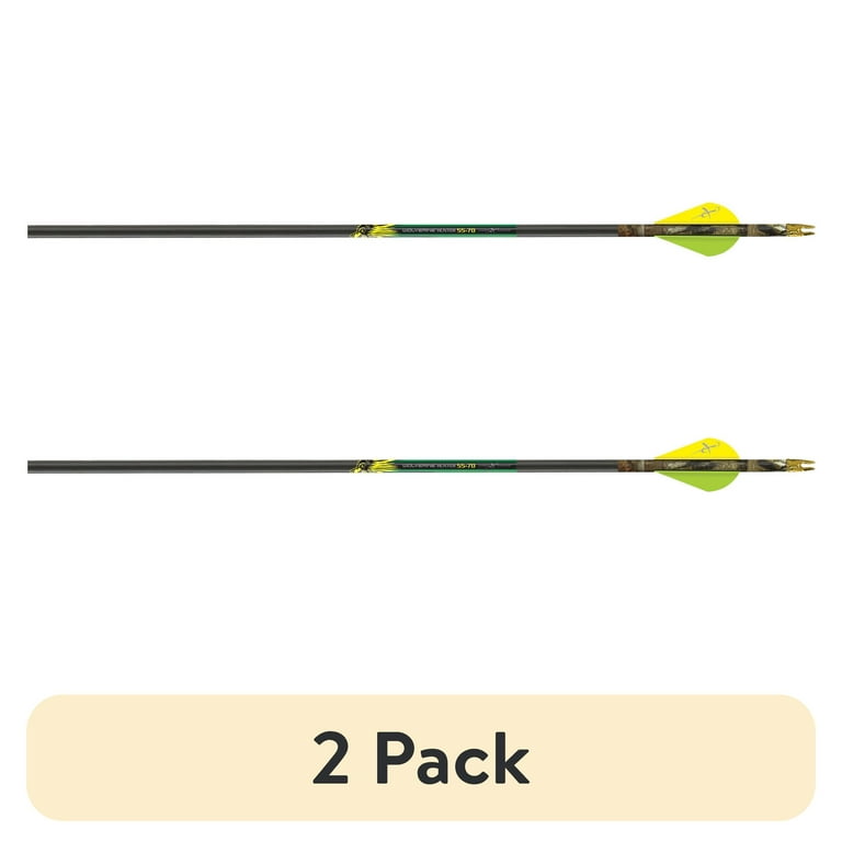 2 pack) Carbon Express Wolverine Hunter 55-70 lb Draw Arrow, 30