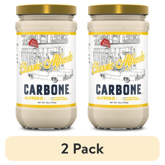 (2 pack) Carbone Fine Foods Alfredo Sauce, 15 oz