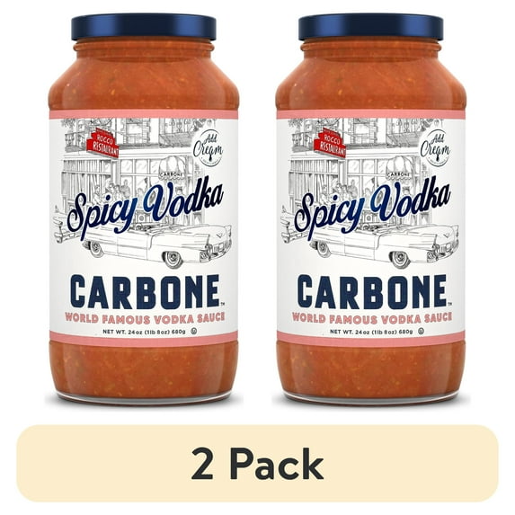 (2 pack) Carbone Fine Foods Spicy Vodka Sauce, 24 oz