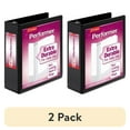thumbnail image 1 of (2 pack) Cardinal Performer ClearVue Slant-D Ring Binder, 3" Cap, 11 x 8 1/2, Black, 1 of 8