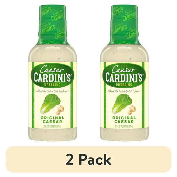 (2 pack) Cardini's The Original Caesar Dressing, 20 fl oz Bottle