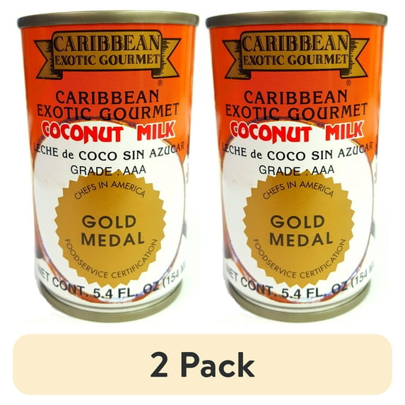 (2 pack) Caribbean Exotic Gourmet Coconut Milk, 5.4 fl oz