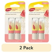 2 pack Carmex Comfort Care Lip Balm Sticks with Colloidal Oatmeal, Watermelon, 2 Count 1 Pack of 2