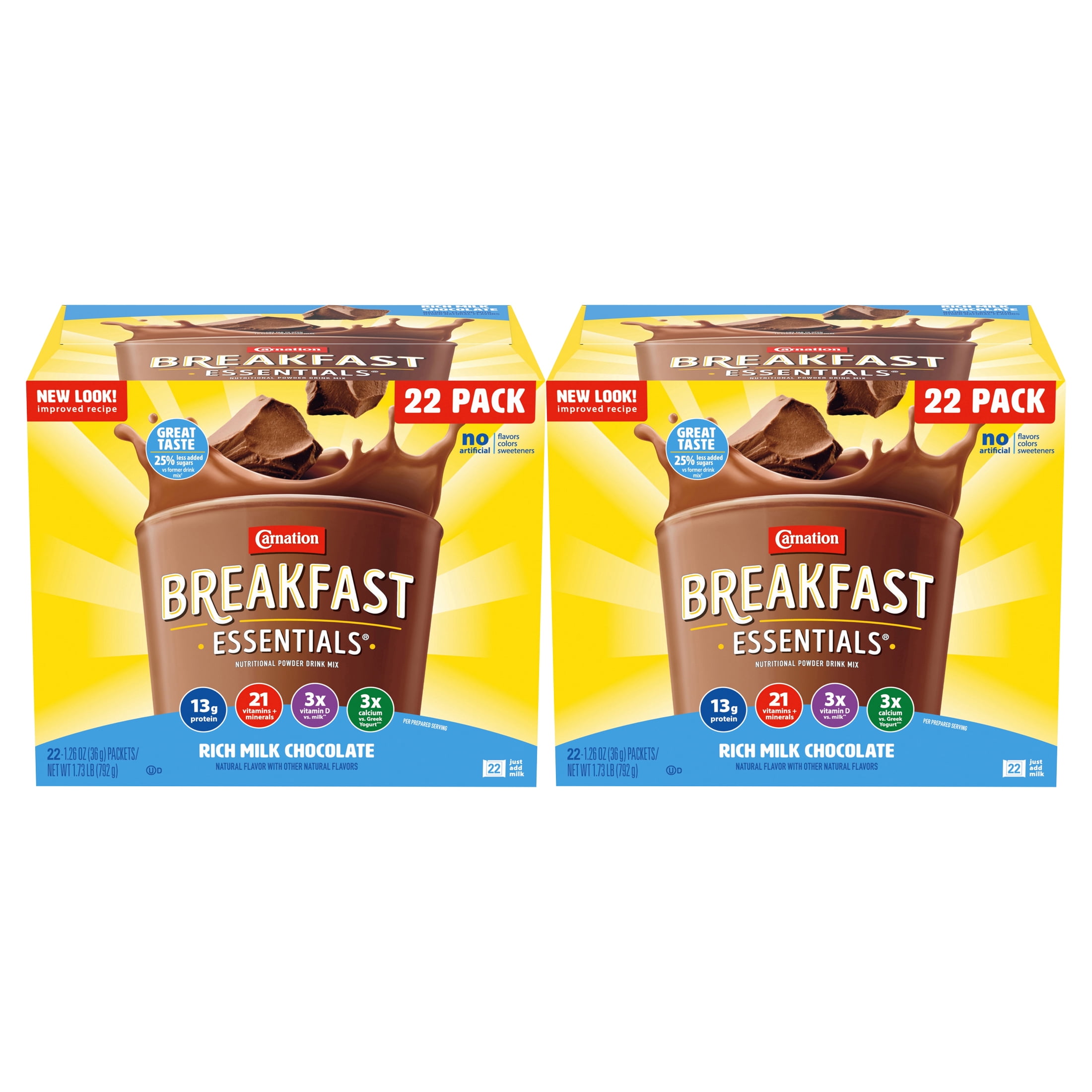 Carnation Breakfast Essentials Nutritional Drink Mix for Breakroom ...