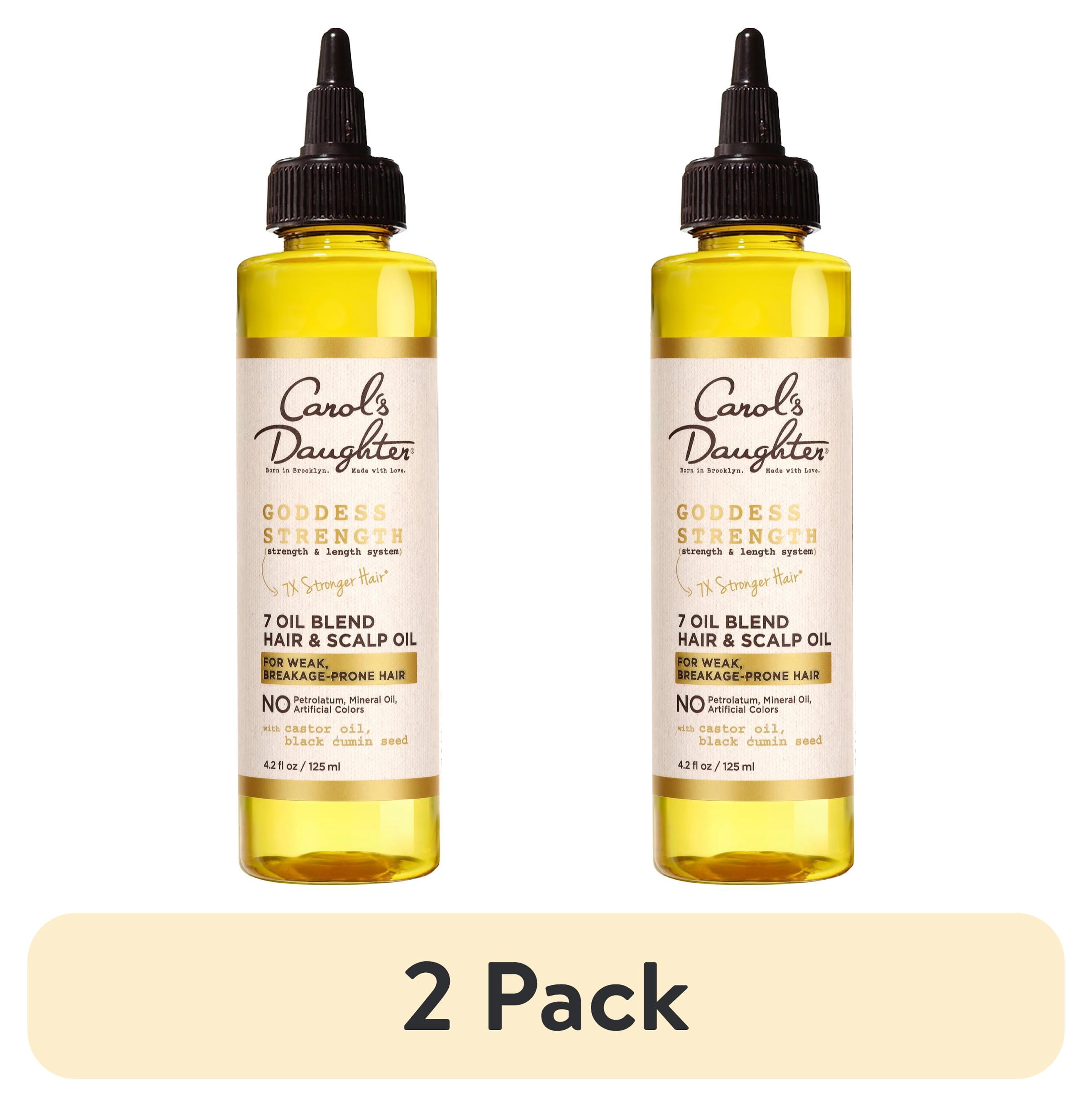 (2 pack) Carol's Daughter Goddess Strength Castor Hair Oil for with All Hair Types, 4.2 fl oz