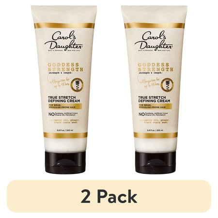 (2 pack) Carol's Daughter Goddess Strength True Defining Cream with Castor Oil for with All Hair Types, 6.8 fl oz
