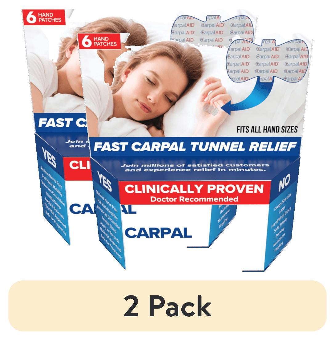 (2 pack) Carpal AID Quick Relief from Carpal Tunnel Syndrome, One Size