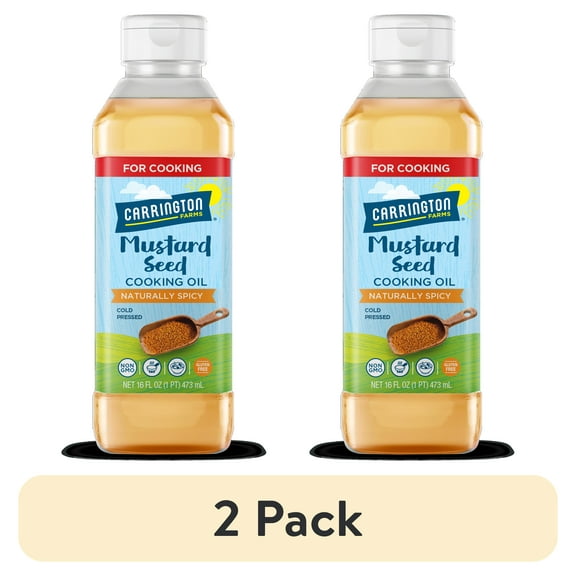 (2 pack) Carrington Farms Mustard Seed Oil,16 fl oz