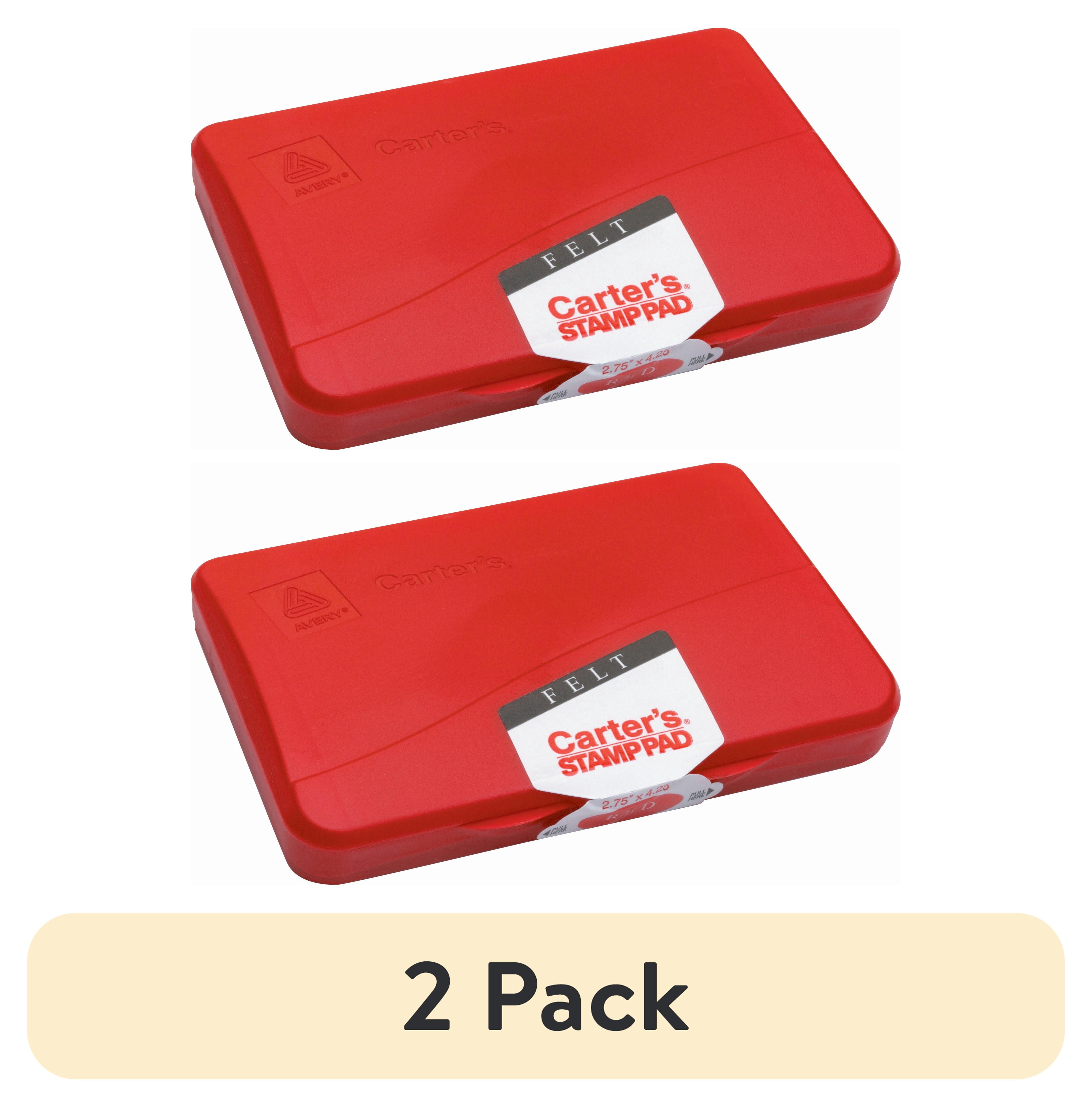 (2 pack) Carter's Carter's Felt Stamp Pad, 4 1/4 x 2 3/4, Red - Walmart.com