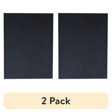 Universal Casebound Hardcover Notebook, Wide/legal Rule, Black Cover, 10.25 X 7.68, 150 Sheets