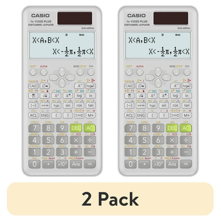 (2 pack) Casio FX-115ESPLUS2 Scientific Calculator for High School & College, White