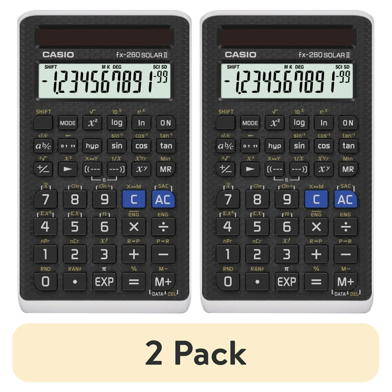 KALS 生命科学 2021年版 2 pack) Casio FX- 260 Solar II Scientific Calculator for