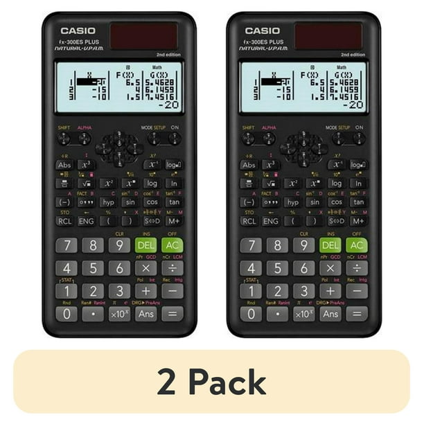 2 pack) Casio FX-300ESPLUS2 Scientific Calculator, Natural