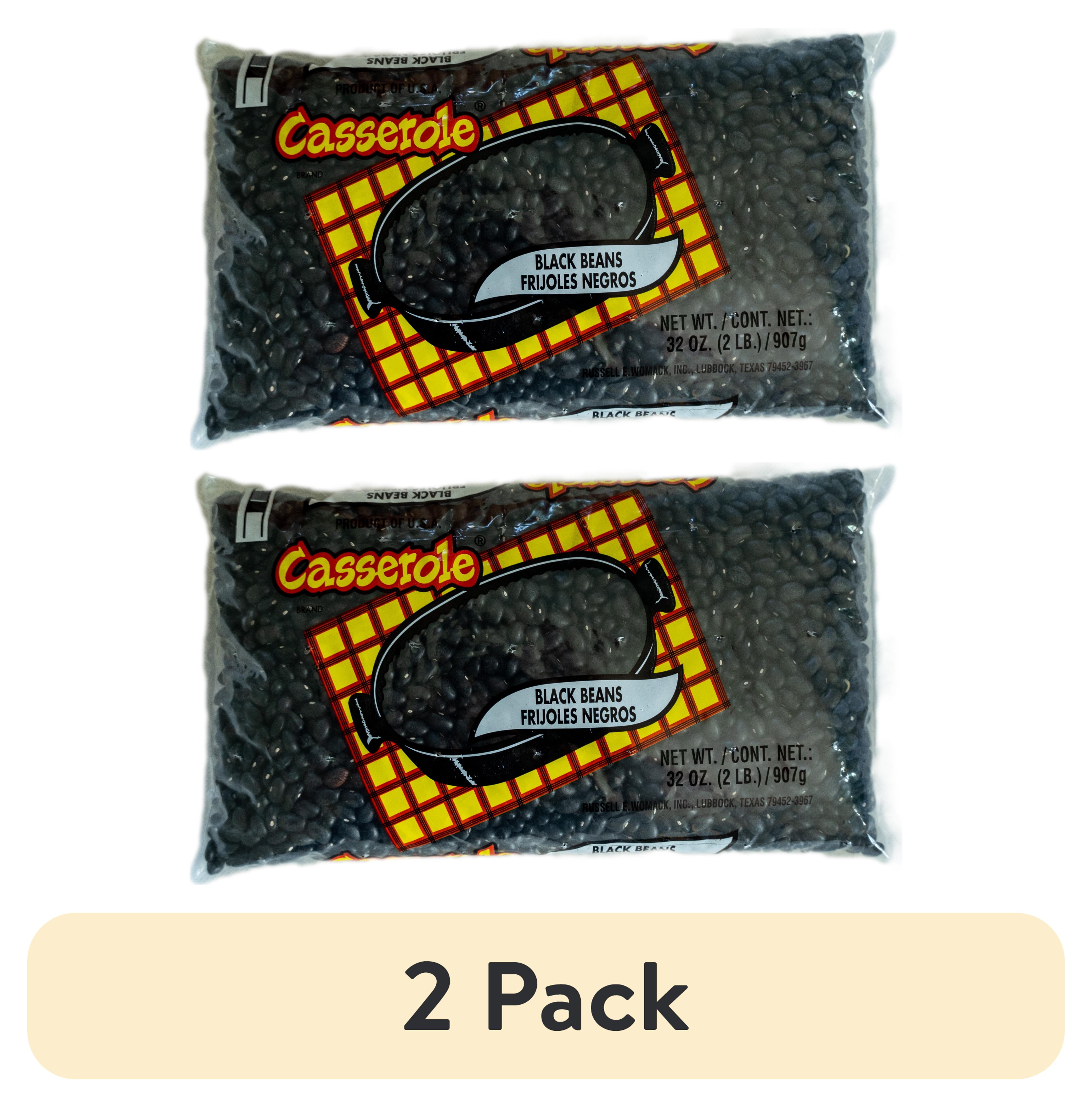 (2 pack) Casserole 2 lb Black Beans. Tree Nut-Free and Peanut-Free