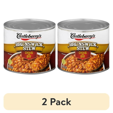 (2 pack) Castleberry’s Brunswick Stew with Chicken and Beef, 20 oz Can – Heat & Serve Southern-Style Meal