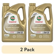 2 pack Castrol EDGE Extended Performance 0W-20 Advanced Full Synthetic Motor Oil, 5 Quarts