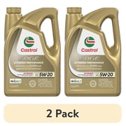 2 pack Castrol EDGE Extended Performance 5W-20 Advanced Full Synthetic Motor Oil, 5 Quarts
