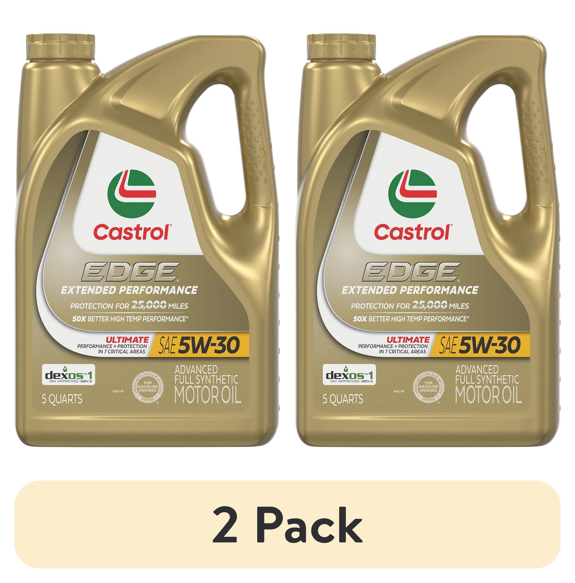 (2 pack) Castrol EDGE Extended Performance 5W-30 Advanced Full ...