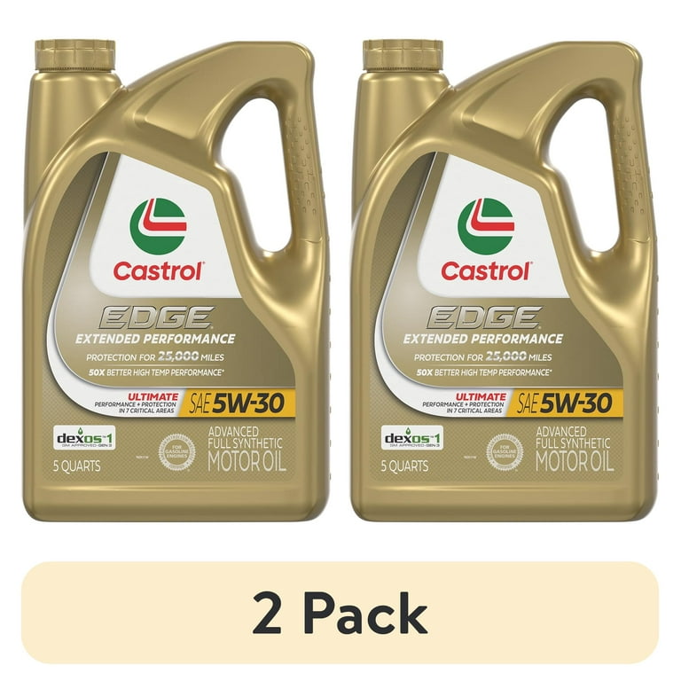 2 pack) Castrol EDGE Extended Performance 5W-30 Advanced Full