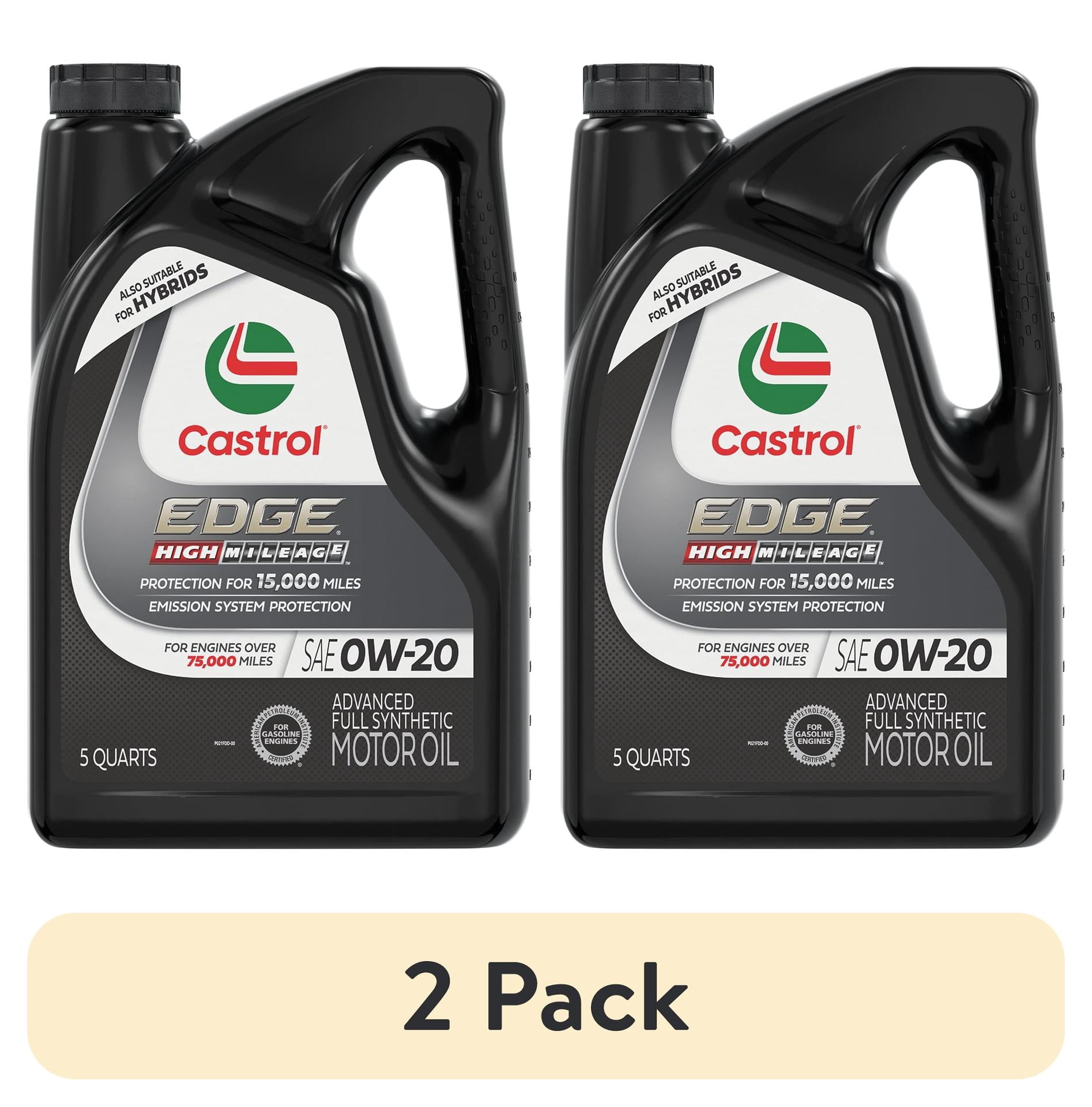 天*国様 Castrol EDGE 0W-20　8L 2 pack) Castrol EDGE High Mileage 0W-20 Advanced Full Synthetic