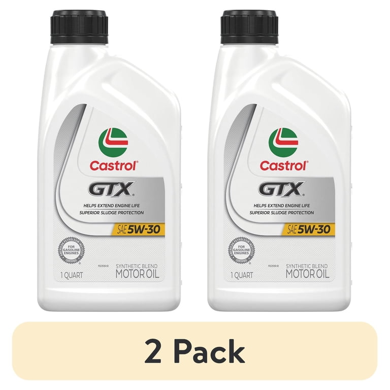 Castrol GTX 5W-30 Synthetic Blend Motor Oil - Walmart.com