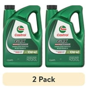 2 pack Castrol GTX High Mileage 10W-40 Synthetic Blend Motor Oil, 5 Quarts