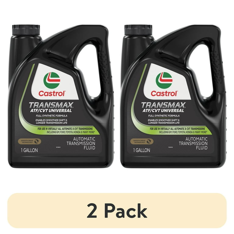2 pack) Castrol Transmax ATF/CVT Universal Automatic Transmission