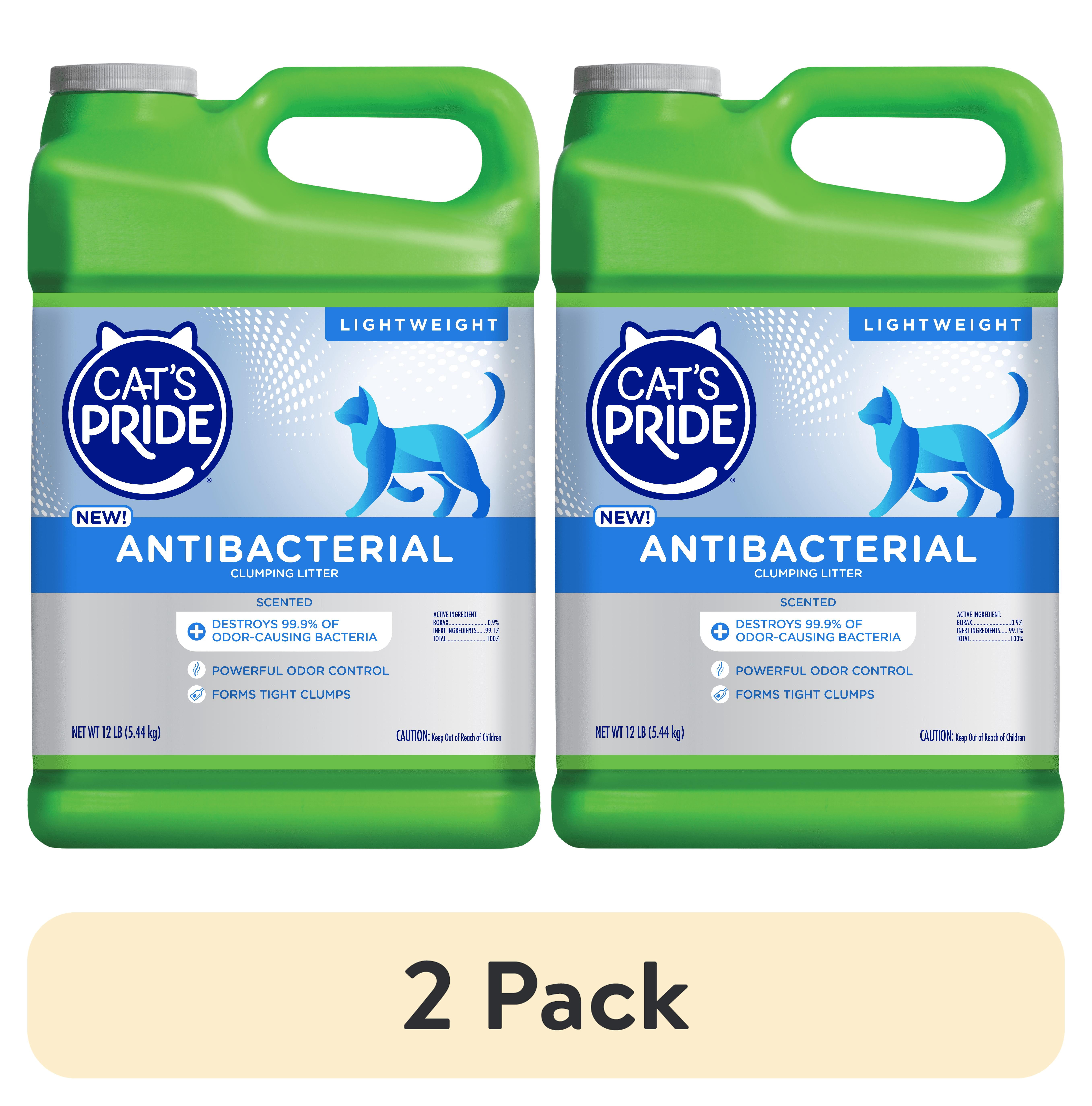 (2 pack) Cat's Pride Antibacterial Scented Clumping Litter 12lb Jug