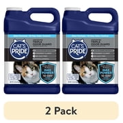2 pack Cats Pride Max Power Triple Odor Guard Unscented Clumping Cat Litter, 15 lb Jug