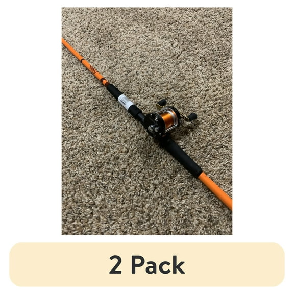 (2 pack) Catfish Pro Fishing for Fun Rod and Reel Casting Combo