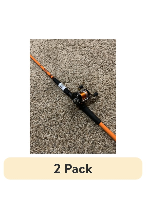 (2 pack) Catfish Pro Fishing for Fun Rod and Reel Casting Combo