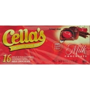 (2 pack) Cella's, Chocolate Covered Cherries, 8 oz, Peanut Free, Gluten Free, Contains Milk and Soy.