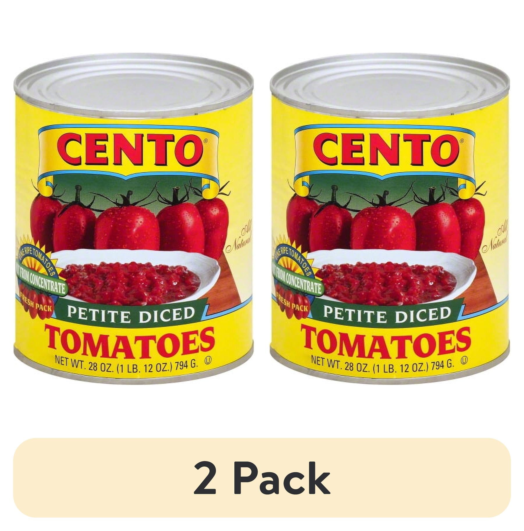 (2 pack) Cento Petite Diced Tomatoes In Puree, 28 oz - allergens not contained