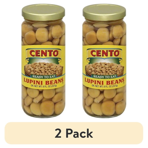 (2 pack) Cento Ready To Eat Lupini Beans, 8 Oz