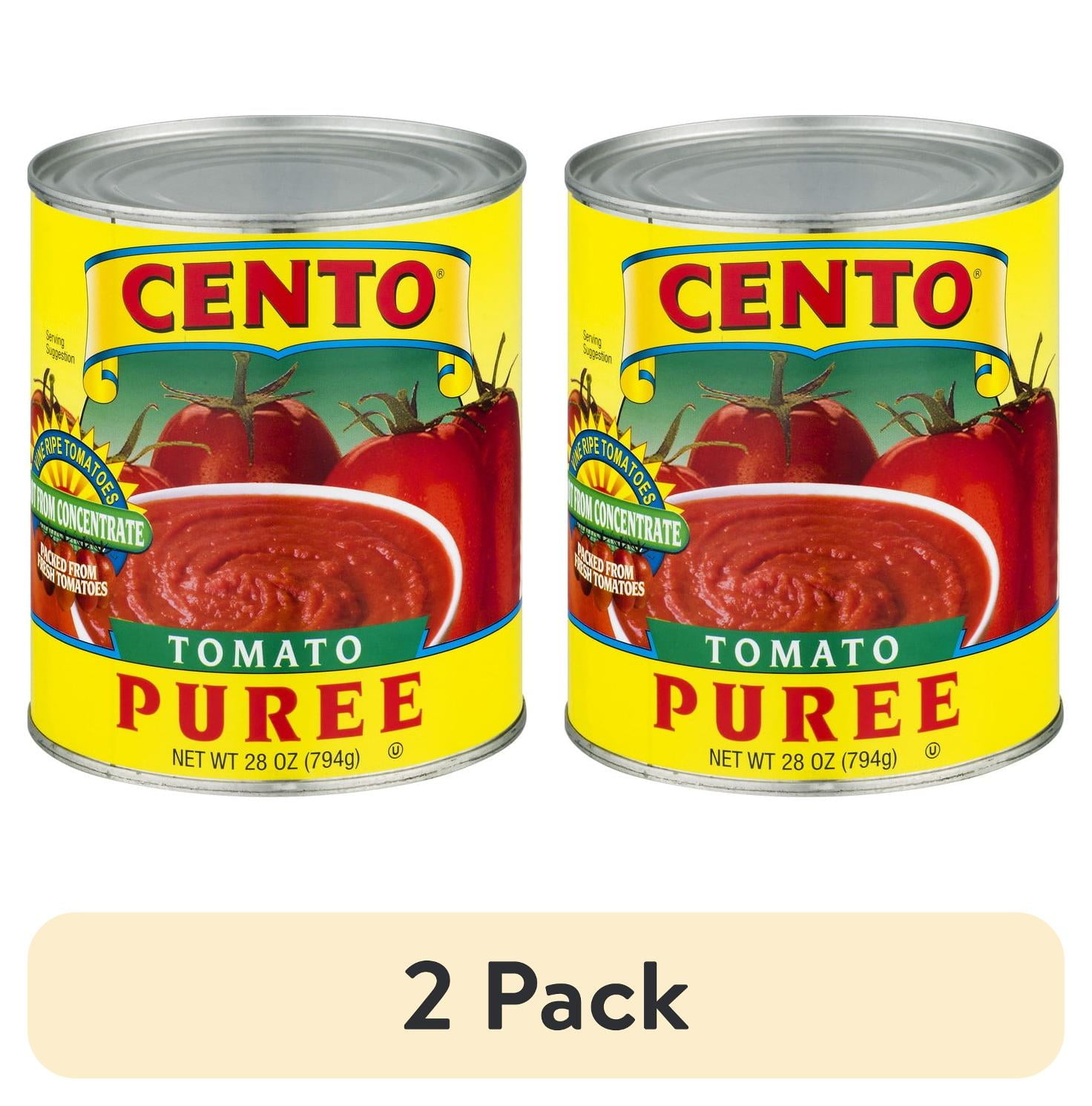 (2 pack) Cento Tomato Puree, 28 oz - allergens not contained