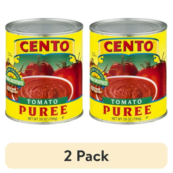 (2 pack) Cento Tomato Puree, 28 oz - allergens not contained