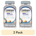 thumbnail interactive-video image 1 of (2 pack) Centrum Multigummies Mens 50 Plus Gummy Multivitamin with Vitamin A, B, C, D & E, Assorted Fruit, 140 Count, 1 of 15