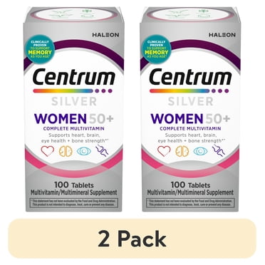 (2 pack) Centrum Women Multivitamin With Vitamins A, B, C, D3 & E With ...