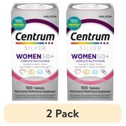 2 pack Centrum Silver Womens 50 Plus Multivitamin With Vitamin B, C, D3 & E, 100 Count